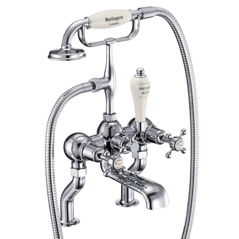 Claremont Medici bath shower mixer - deck mounted